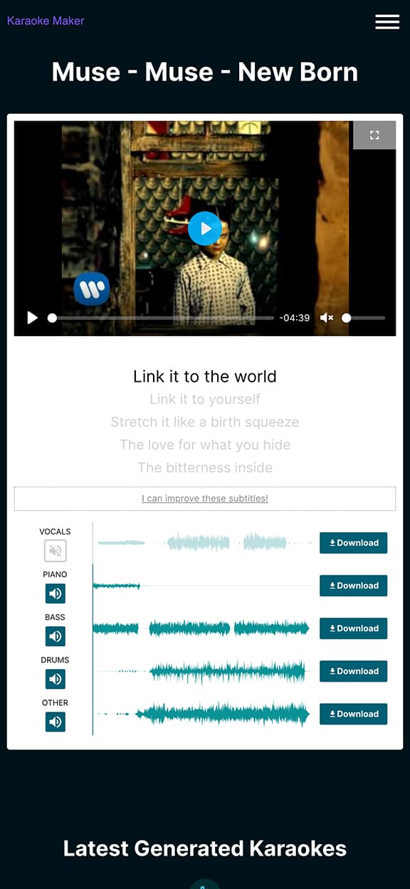 Modal video thumbnail